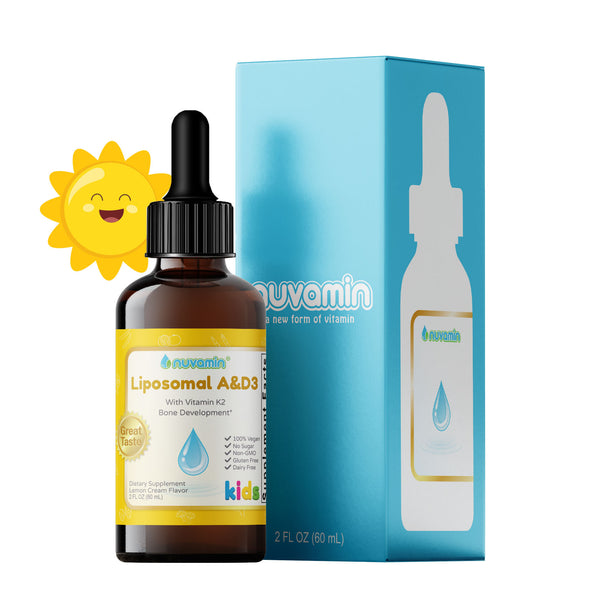 Nuvamin Liquid Liposomal Vitamin A&D3 Drops, 800 IU, 2Fl. Oz (60ml)