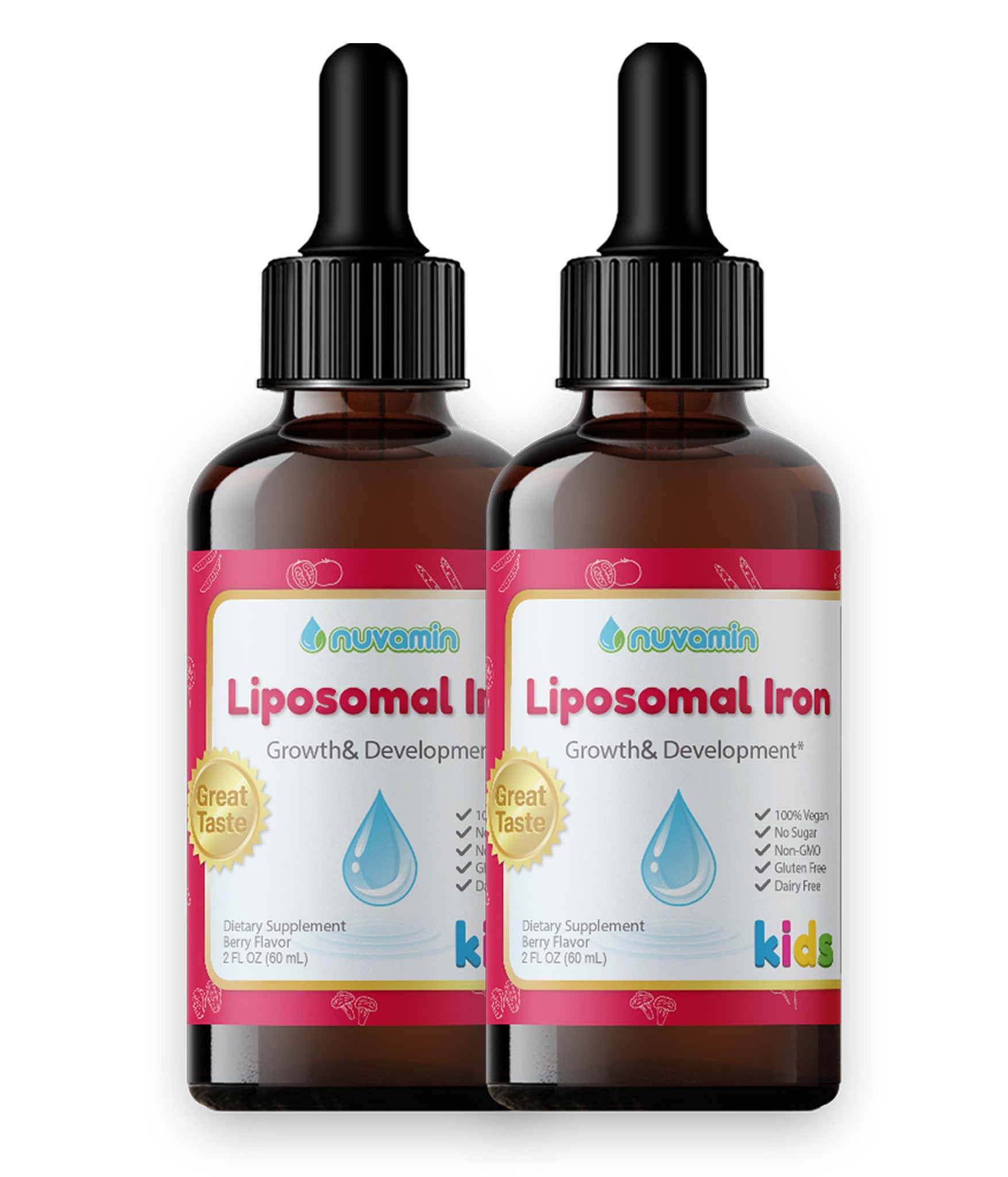 Nuvamin Liposomal Iron Bundle (2 Bottles)