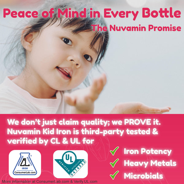 Liquid Liposomal Iron Drops for Kids, Toddlers, & Teens, 2Fl.Oz (60ml), 120 Daily Serving. Great Taste - All Natural - Vegan - No Metallic Aftertaste, Berry Flavor